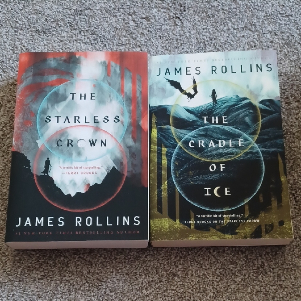 James Rollins Book Set - The Starless Crown & The Cradle of Ice